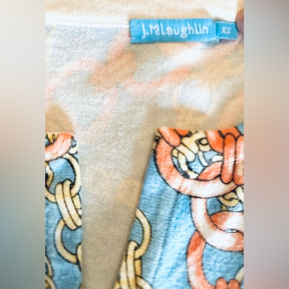 J. McLaughlin Chain Pattern Henley Sweater - Picture 6 of 8